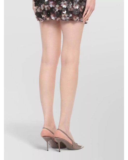 P.A.R.O.S.H. Black Sequin Mini Skirt