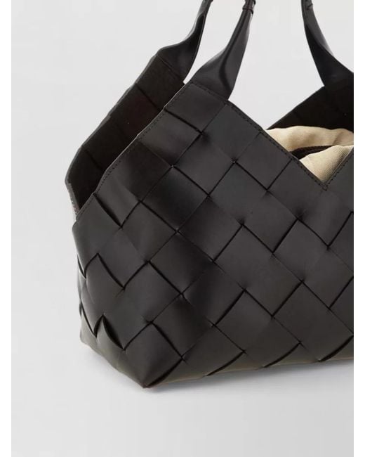 Dragon Diffusion Black Na Leather Tote Bag