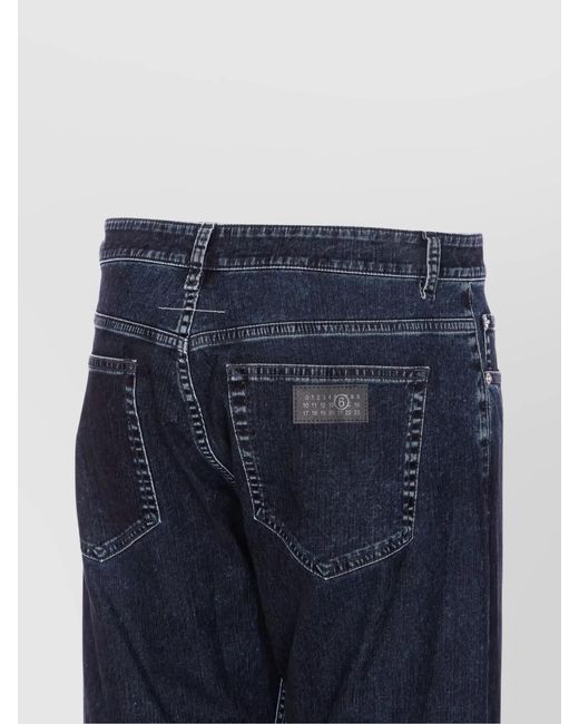 MM6 by Maison Margiela Blue Denim Wide-Leg Jeans for men
