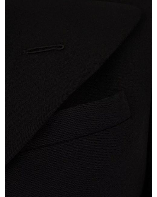 Maison Margiela Black Wool Double-Breasted Blazer