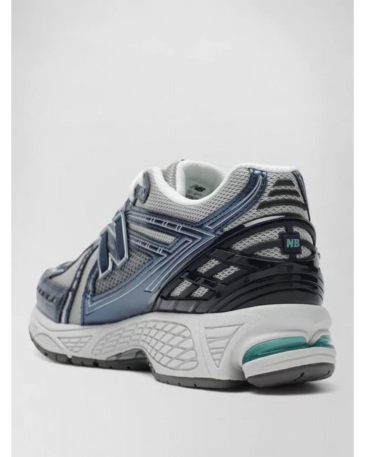 New Balance Blue Mesh Upper Sneakers Rubber Sole Design for men