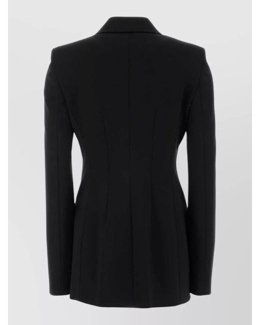 Sportmax Black Stretch Jersey Blazer