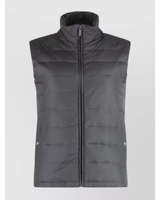 Thom Browne Gray Down Zip Gilet