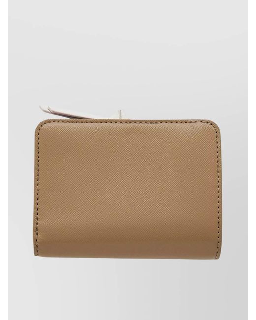 Marc Jacobs Natural Leather Mini Compact Wallet