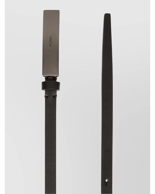 Max Mara White Calf Leather Belt