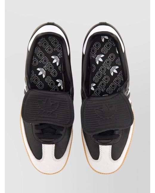 Adidas Originals Black Leather Samba Lt Low-Top Sneakers