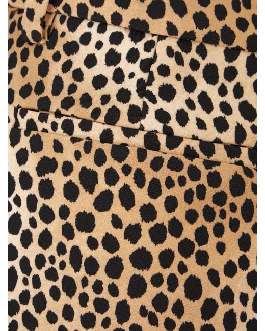 Michael Kors Metallic Animal Print Mini Skirt With Belt Loops