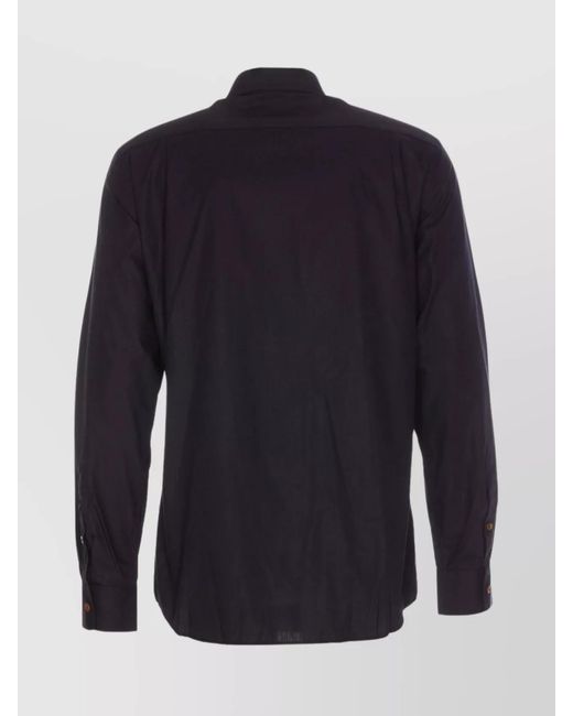 Vivienne Westwood Blue Krall Collar Shirt 2 Buttons for men