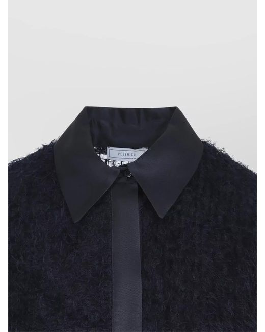 Peserico Blue Fil Coupe Long-Sleeve Shirt