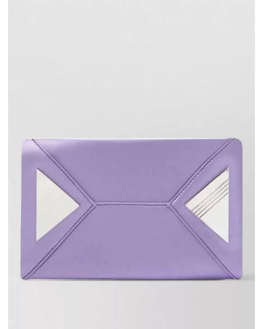The Attico Purple La Passeggiata Mini Top Handle Bag
