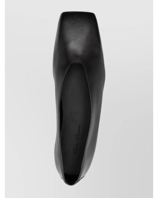Rick Owens Multicolor Leather Square-Toe Ballerina Shoes