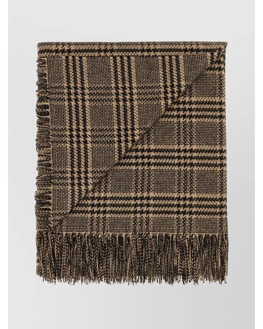 Saint Laurent Multicolor Embroidered Silk Cashmere Scarf
