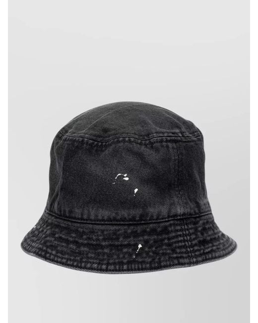 Carhartt Black Belmar Bucket Hat Distressed Stitched Brim for men