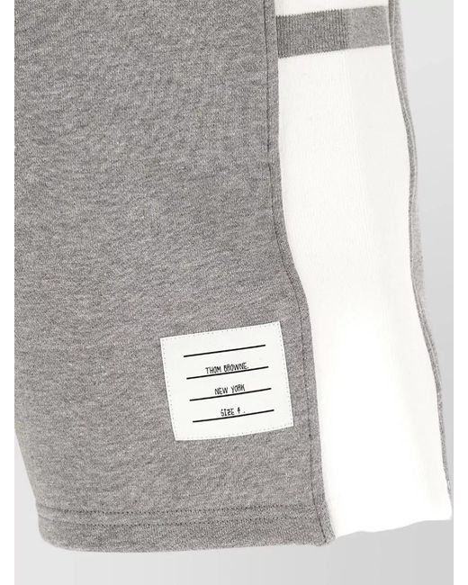 Thom Browne Gray Cotton Bermuda Shorts for men
