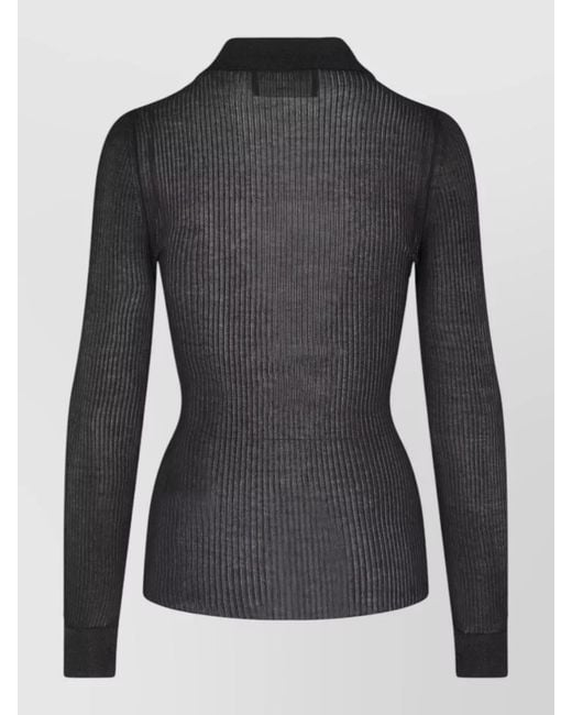 Dondup Black Sleeveless Knitted Top