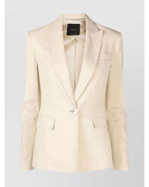 Pinko Natural Linen Blazer