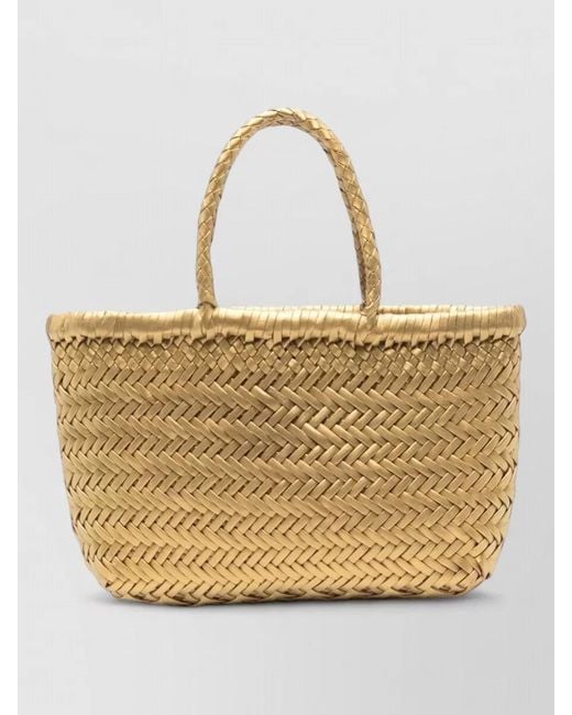 Dragon Diffusion Natural Beach Bag Dual Handles Woven Design