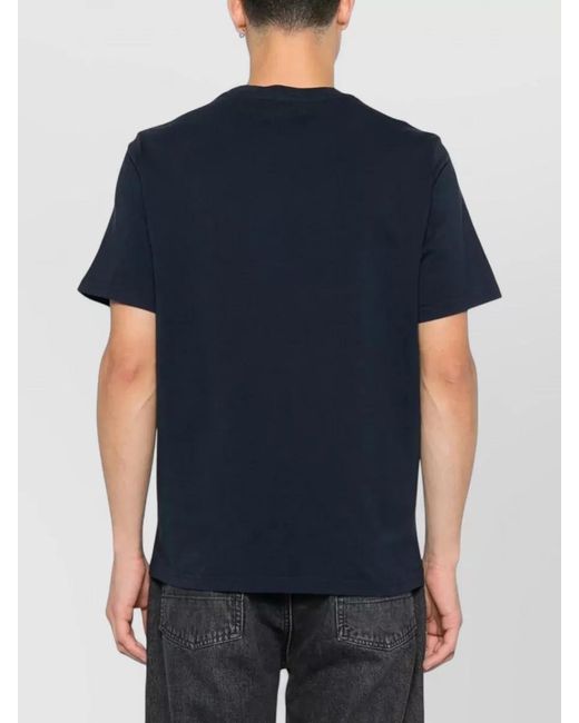 Autry Blue Cotton Logo T-Shirt for men