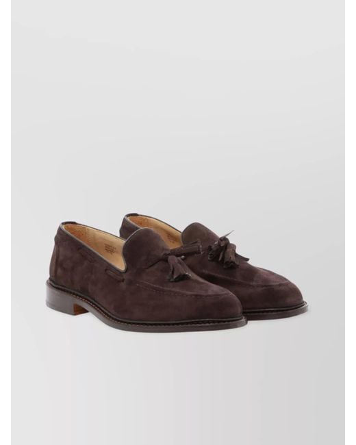 Tricker's Brown Leather Loafers for men