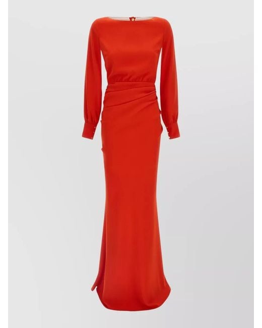 Elisabetta Franchi Red Maxi Dress