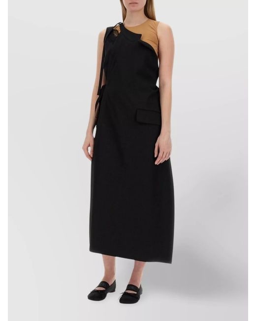 MM6 by Maison Margiela Black Asymmetric Top
