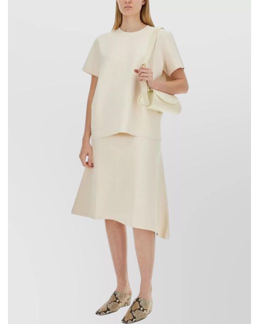 Jil Sander Natural Boxy Fit T-Shirt