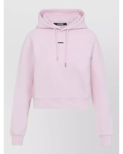 Jacquemus Pink Cotton Long-Sleeve Hoodie