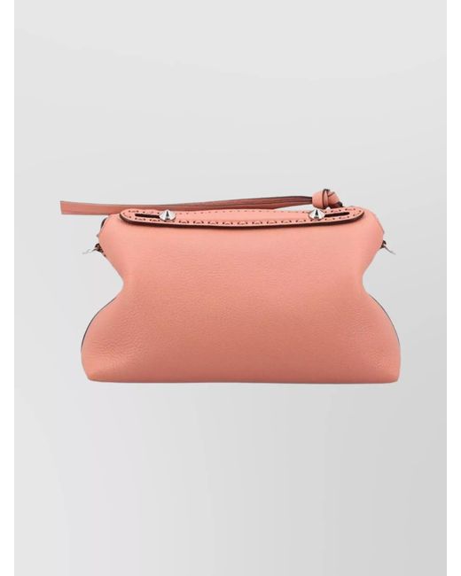 Fendi Pink By The Way Medium Leather Tote Bag