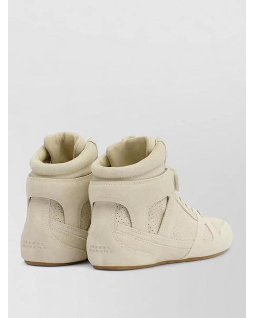 Isabel Marant Natural Leather High-Top Sneakers for men