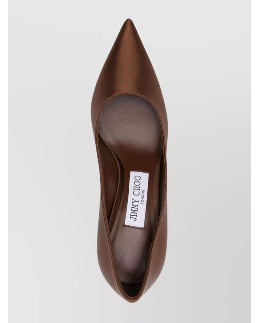 Jimmy Choo Brown Textile Pumps