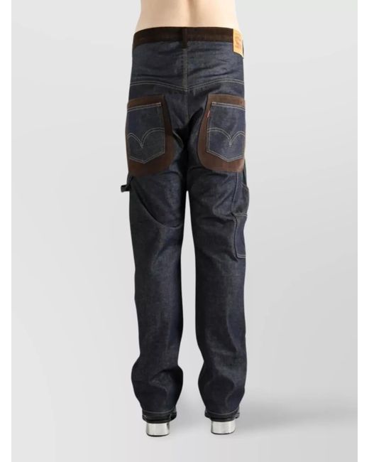 Junya Watanabe Gray Wide-Leg Trousers for men