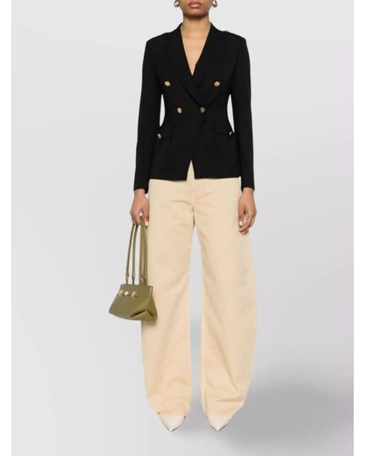 Tagliatore Black Wool Double-Breasted Blazer