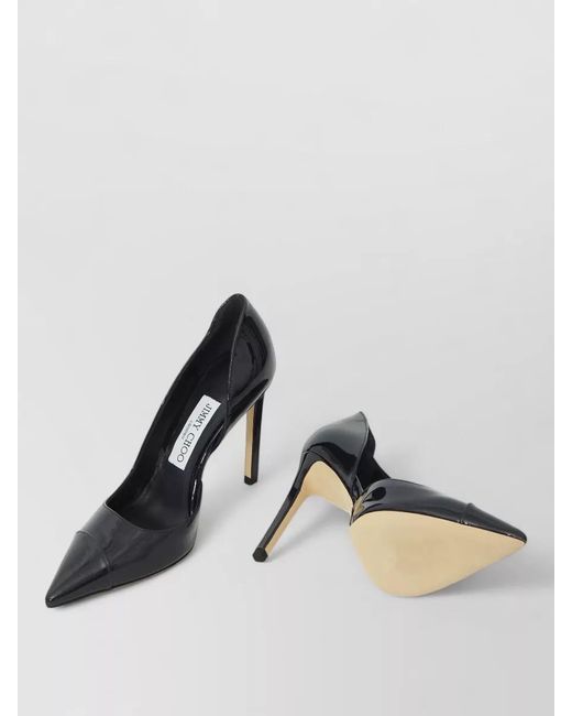 Jimmy Choo Black Brigitte 100 Pointed Toe Stiletto Pumps