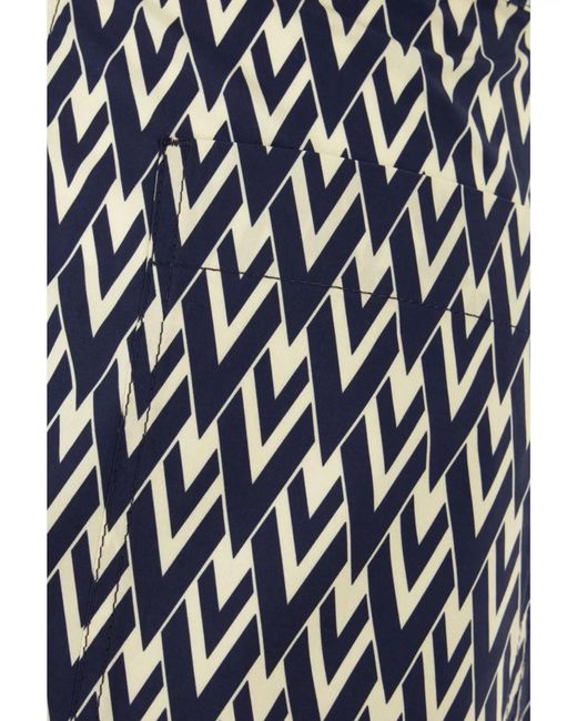 Valentino Garavani Multicolor Cotton Printed Bermuda Shorts for men