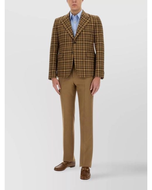 Gucci Brown Jacket With Double G for men