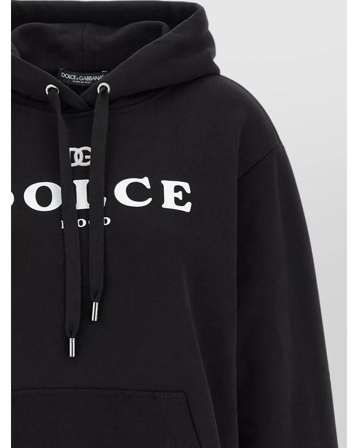 Dolce & Gabbana Blue Dolce Mood Logo Hoodie