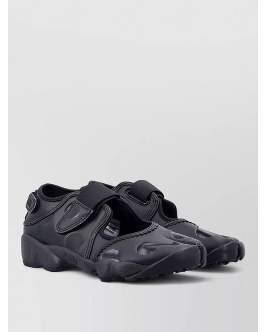 Nike Blue Split Toe Sandals Polka Dot Cut Out