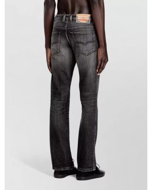 DIESEL Gray Trousers Modern Cut Faded Five Pocket for men