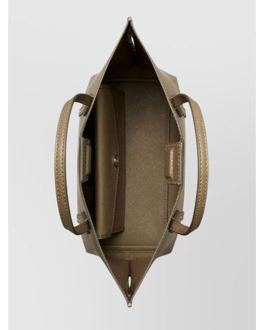 Tory Burch Natural Perry Small Leather Tote Bag
