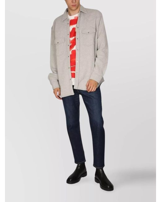 DIESEL White Cotton Shirt for men