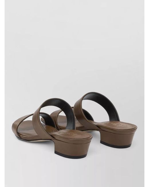 Aeyde Brown Kemi 30Mm Heeled Sandals Double Strap