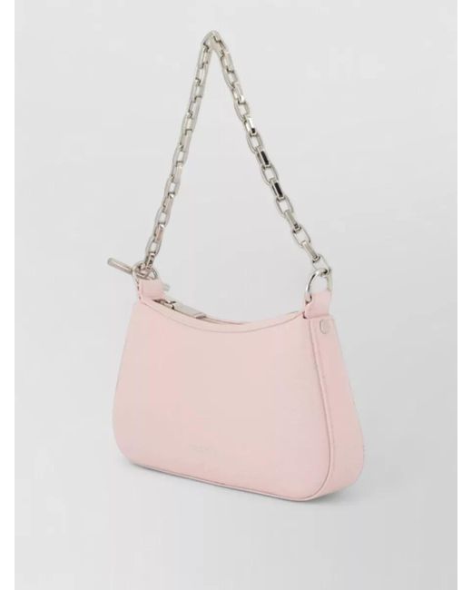 McQueen Pink Leather Shoulder Bag