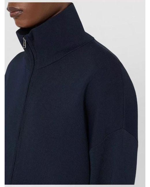 Max Mara Blue Viscose Crêpe Yarn Cardigan