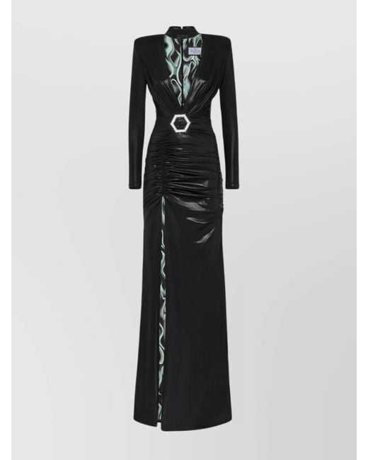 Philipp Plein Black Maxi Dress