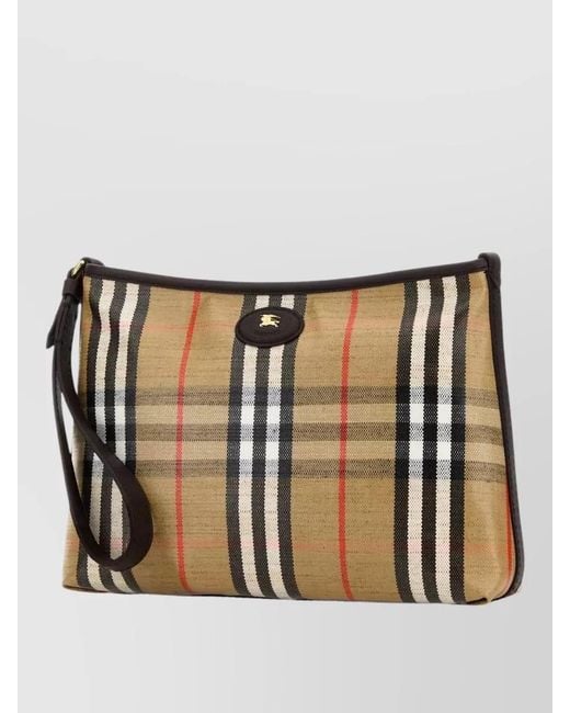 Burberry Natural Leather Wallet And Cardholder Wrist Strap for men