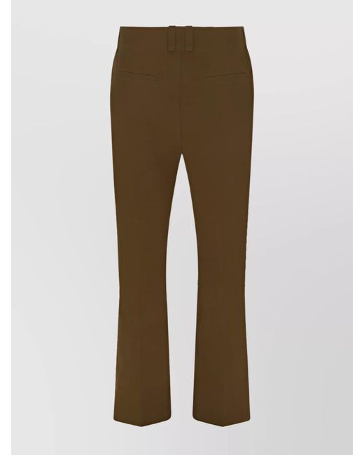 Saint Laurent Natural Cotton Straight-Leg Trousers