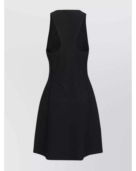 Stella McCartney Black Viscose-Blend Mini Dress