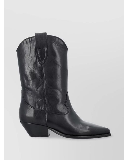 Isabel Marant Black Duerto Heeled Boots
