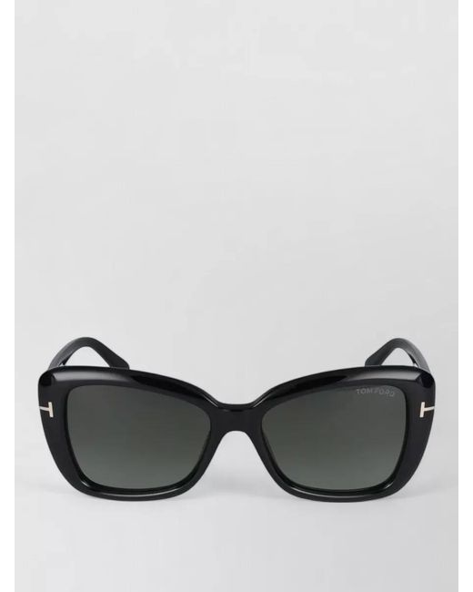 Tom Ford Black Sunglasses Ft1008 Cat Eye Gradient Lenses