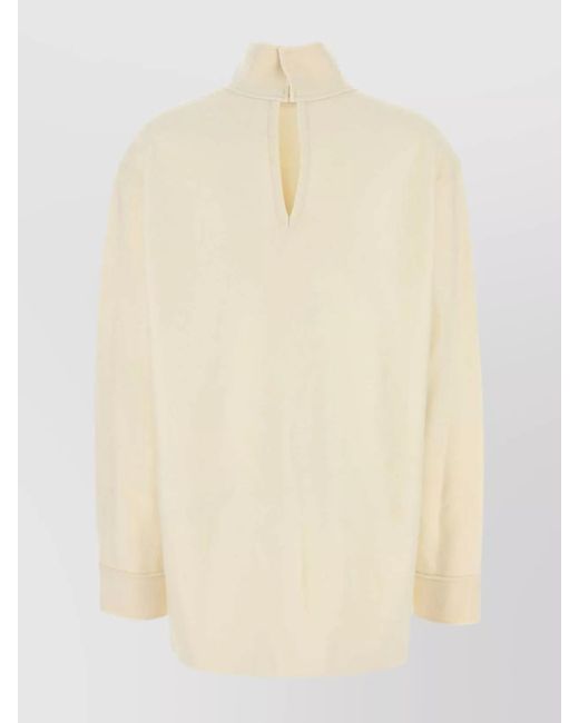 Jil Sander Natural Wool Blend Blouse